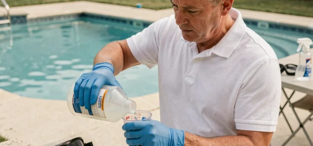 Eau de javel et équipements de piscine : risques, compatibilité et précautions à prendre